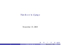 a hands on guide to django