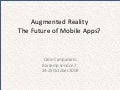 Augmented Reality (AR) - The Future of Mobile Applications? 