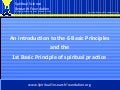 Spiritual practice - Basic Principle 1 Plus Introduction