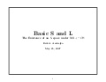 Basic S and L : The existence of an S-space under MA and $\neg$ CH