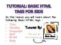 Basic Html Tags Tutorial For Kids