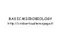 Basic Microbiology