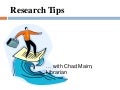 Library Research Methods -- Overview Zipcast