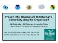 Larval connectivity along the Oregon coast