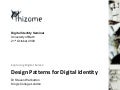 Design Patterns for Digital Identity
