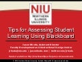 Tips for Assessing Student Learning Using Blackboard