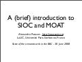 A (brief) introduction to SIOC and MOAT