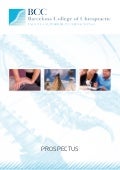 Barcelona College of Chiropractic Prospectus