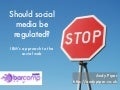 Should Social Media Be Regulated?