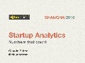 Startup Analytics - Numbers that count