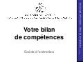 Bilan de competences