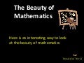 Beauty of mathematics