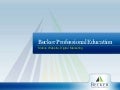 Mobile Website and Digital Marketing for Becker Professional Education  