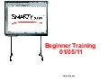 Beginner training smartboard 010511