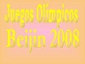 Juegos Olimpícos, Beijing 2008