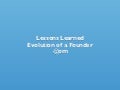 Evolution of a founder