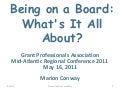 Being on a Board   What&rsquo;s It All About