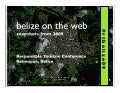 Belize on the web (2009)