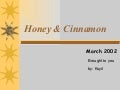 Benefits of Honey and Cinnamon