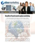 Benefits of Local search engine marketing