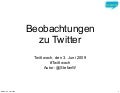 Beobachtungen Twitter 2009 6 3