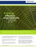 Building Effective Organizations