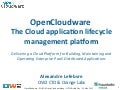 OpenCloudware: the Cloud application lifecycle management platform