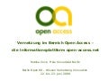 Vernetzung im Bereich Open Access - Berlin Open 2009