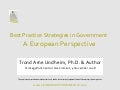 Best Practice Strategies In Government