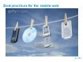 Best practices for the mobile web!