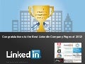 Best LinkedIn Company Pages of 2012