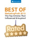 Best of 2012 MarketingProfs Articles