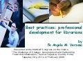 Best Practices   Professional Development For Librarians