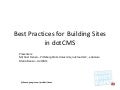 Best Practices for Building Sites in dotCMS