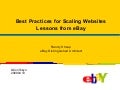 Best Practices for Large-Scale Websites -- Lessons from eBay
