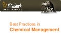 Best practices in chemical management webinar