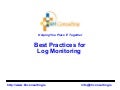 Best practises for log management
