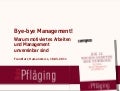 [DE] "Bye-bye Management! Warum motiviertes Arbeiten und Management unvereinbar sind", Vortrag von Niels Pfläging beim Humanomics-Kongress (Frankfurt/D)
