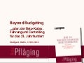 [DE] "Beyond Budgeting ...oder: der Beta-Kodex. Führung und Controlling für das 21. Jahrhundert", Vortrag von Niels Pfläging bei der DCGS (Stuttgart/D)