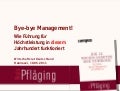 [DE] "Bye-bye Management! Warum Management verzichtbar ist", öffentlicher Vortrag von Niels Pfläging beim Wirtschaftsrat Hannover (Hannover/D)