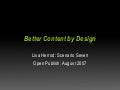 Better Content by Design 