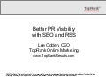 Better PR with SEO and RSS