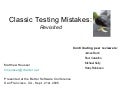 Better Software Classic Testing Mistakes