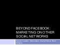 Beyond Facebook Part 1 - Optimization Summit