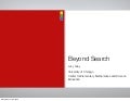 Beyond Search -  iSummit