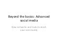Beyond the basics
