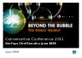 Beyond the Bubble: Ipsos MORI at the Conservative Party Conference 2011