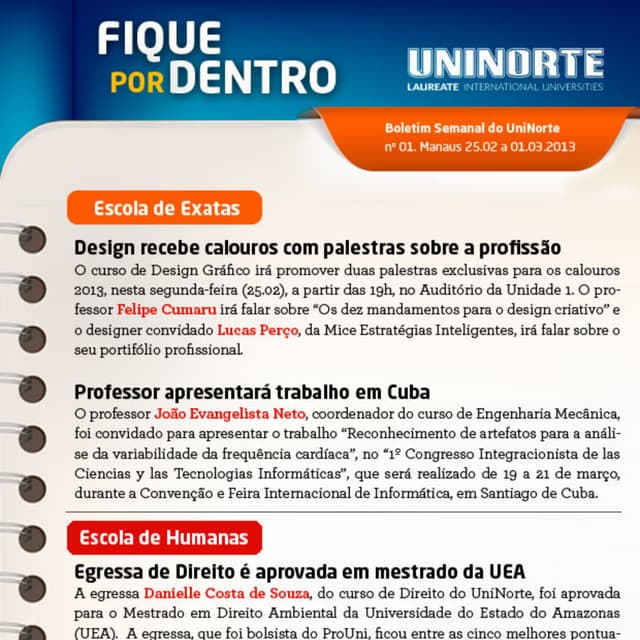 Boletim Fique Por Dentro n.01