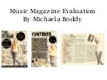 Music Magazine Evaluation