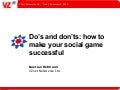 How to make your social games successfull